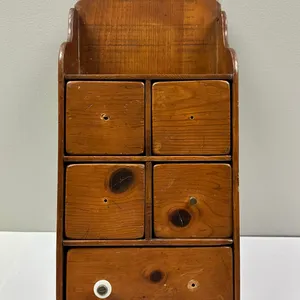 Vintage Wooden Spice Cabinet