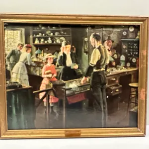 "Watch Repairs and Spectacles" Advertising Print