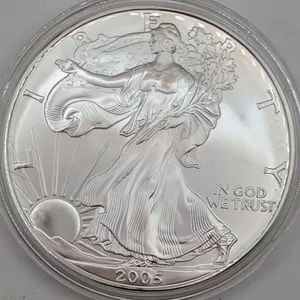 2005 American Silver Eagle $1 Brilliant Uncirculated (1 oz Fine Silver, Protective Capsule)