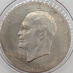 1776-1976 Eisenhower Bicentennial Dollar - Type 1 Variety - Circulated Condition
