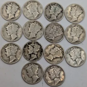 1920–1929 Mercury Silver Dime 14-Coin Starter Set - Mixed Conditions