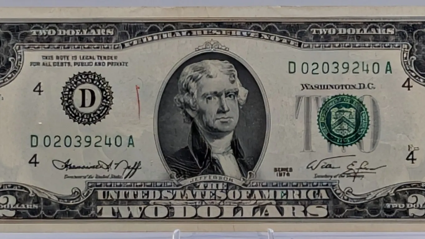 Series of 1976 $2 Federal Reserve Note - Neff/Simon (Green Seal, Circulated)