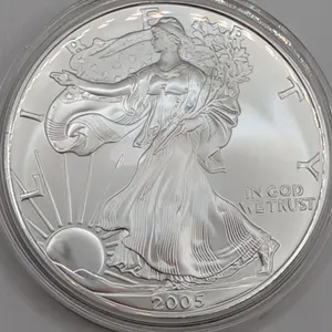 2005 American Silver Eagle $1 Brilliant Uncirculated (1 oz Fine Silver, Protective Capsule)