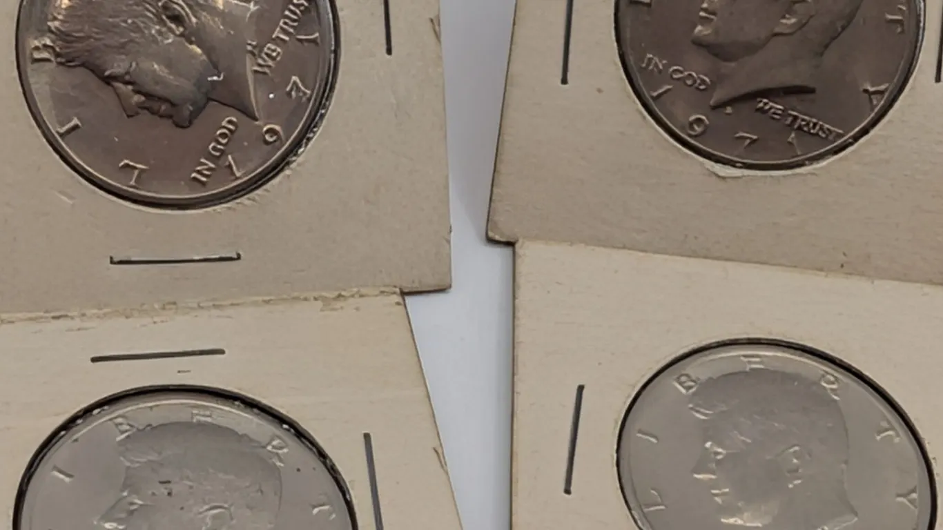 1971 Kennedy Half Dollar 4-Coin Group - First Year Copper-Nickel Clad - BU/AU Luster