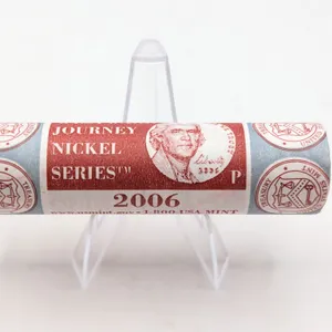 Uncirculated 2006-P Westward Journey Nickel Roll - Government packaging (40 Coins)