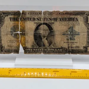 1923 $1 "Cogwheel" Large Size Silver Certificate - Speelman/White (Fr. 237, Severe Damage)