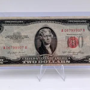 Series 1953 $2 Red Seal Legal Tender Note – Priest-Humphrey Signatures – Circulated Condition