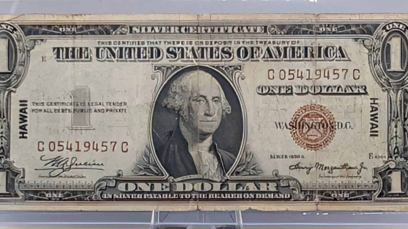 Series of 1935A $1 Hawaii Silver Certificate WWII Emergency Note - Circulated (Fr. 2300)