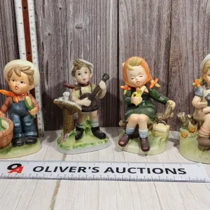 Vintage Napcoware Hummel Style Porcelain Figurines - 4 Piece Lot