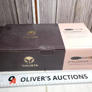 Calista StyleDryer Pro 1.00" Shorter Hair Drying Blowout Brush Set with Box