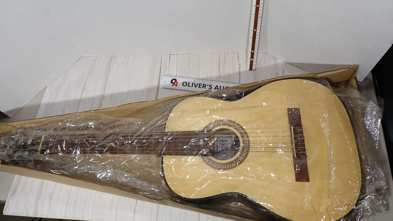 Plymouth Style No. 7105 Grand Concert Classical Guitar in original box.