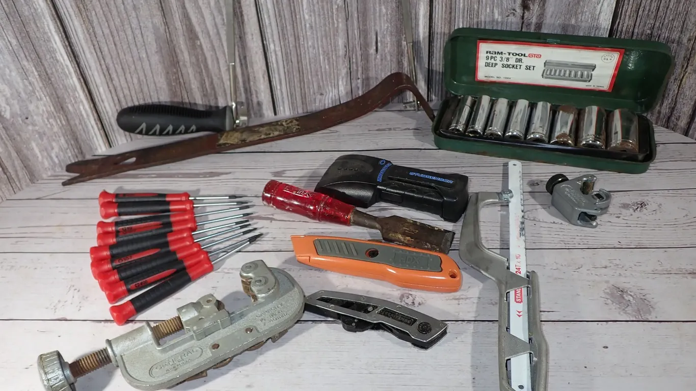 Craftsman, Stanley, Ram-Tool & General Tools Mechanic & Plumbing Hand Tool Lot