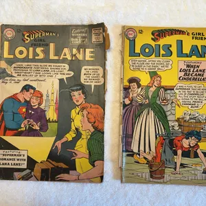 Pair of Superman's Girlfriend Lois Lane DC comics  #41 and 48