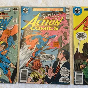 Lot of 3 Action comics . # 497-499