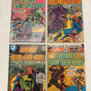 Lot of four Superboy Legion of superheroes Comics