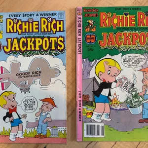 Two vintage issues of Richie Rich Jackpots  #36 and 37