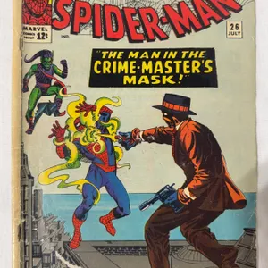Vintage issue of The Amazing Spider-Man #26, First appearance of the villain Crime-Master