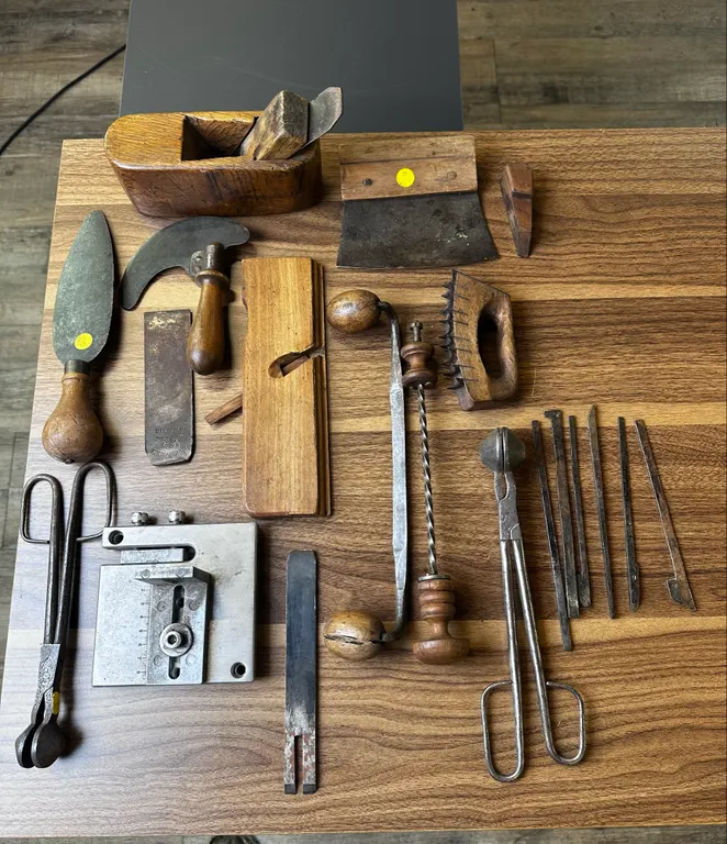 VINTAGE TOOL LOT 3 (Wall art give your shop a curated look) Great back drop when making content!