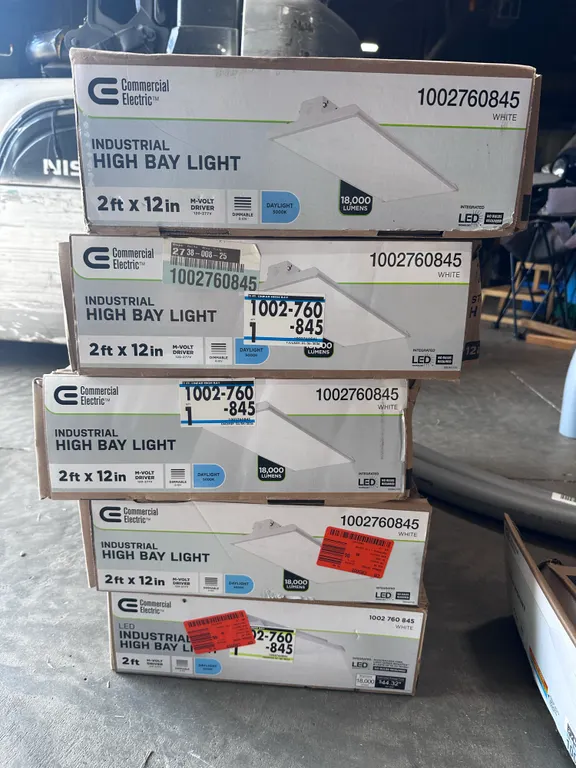 5 UNITS! 2-Foot Linear High Bay Light Fixtures