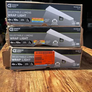 4-Foot 5,200-Lumen 4000K Wraparound LED Light Fixtures