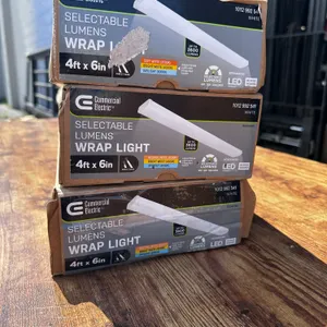 4-Foot 3,600-Lumen 4000K Wraparound LED Light Fixtures
