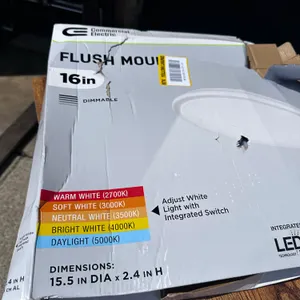 16-Inch Round CCT LED Puff Light