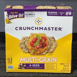 *NEW* Crunchmaster Multi-Grain 4-Seed Crunchy Baked Rice Crackers  - Best By: 3/2027