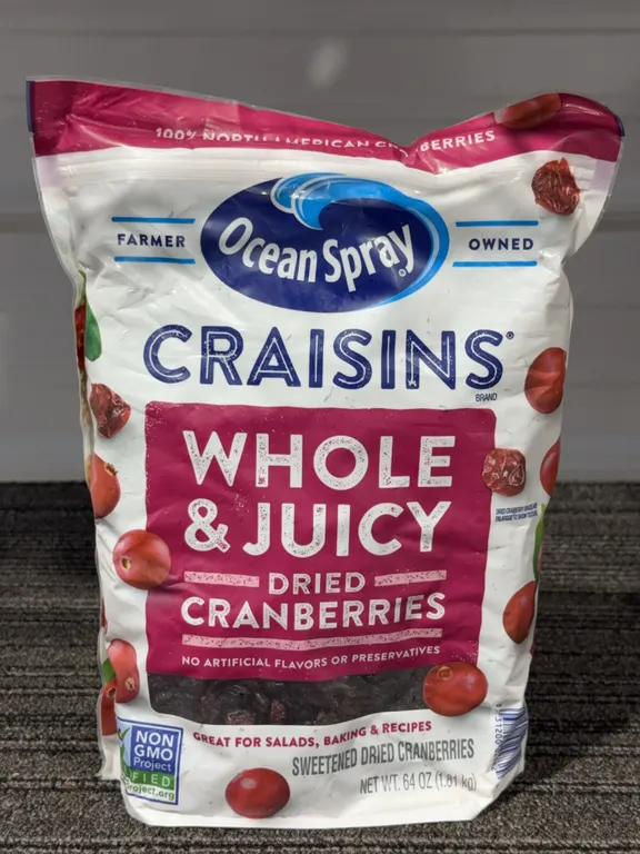 *NEW* Ocean Spray Whole & Juicy Dried Cranberries - Best By: 1/2027
