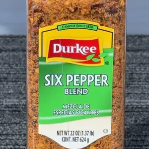 *NEW* Durkee Six Pepper Blend Seasoning, 22 OZ - Best If Used by 3 Years After Opening