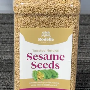 *NEW* Rodelle Toasted Natural Sesame Seeds, 18 OZ - Best By: 1/2028