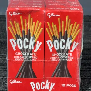 *NEW*  Glico Pocky Chocolate Cream Covered Biscuit Sticks, 10 Pack - Best By: 12/2026