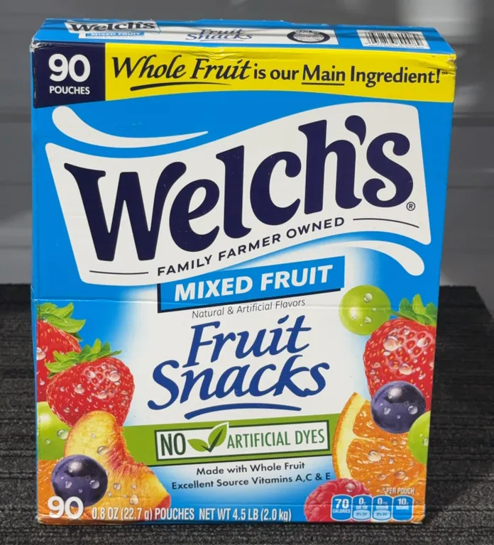 **NEW** Welch's Mixed Fruit Snacks, 90 Pouches, Best By 3/2027