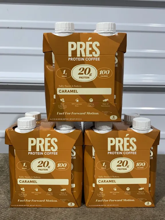 *NEW* Pres Protein Coffee Caramel 12 Pack - Best By 12/2026
