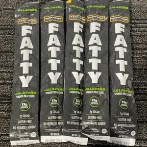 *NEW* 5 Sticks, Sweetwood Smokehouse FATTY Jalapeño Smoked Meat Sticks - Best By: 5/2027