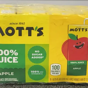*NEW* Mott's 100% Original Apple Juice 8-pack - Best By: 6/2027