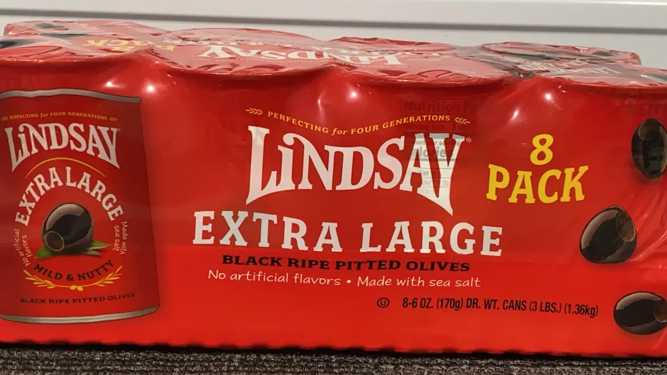 *NEW* 6 Pack Lindsay Extra Large Black Ripe Pitted Olives Best - By: 2/2030