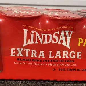 *NEW* 6 Pack  Lindsay Extra Large Black Ripe Pitted Olives Best - By: 2/2030