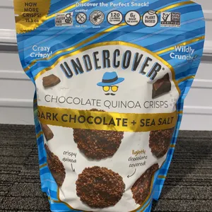 **NEW** Undercover Chocolate Quinoa Crisps Dark Chocolate & Sea Salt - Best By 7/2027