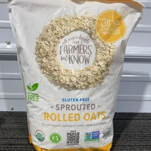 *NEW* One Degree Sprouted Rolled Oats, 5 LB Bag - Best By 5/2027