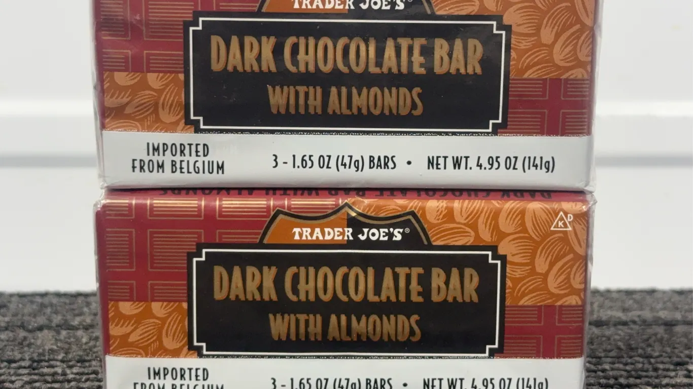 *NEW* 6 Bars Trader Joe's Dark Chocolate Bar with Almonds - Best By: 4/2027