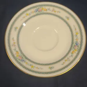 Noritake Ivory China Saucer 7228 Amenity Pattern with Floral and Gold Trim, Made in Japan, See Photo