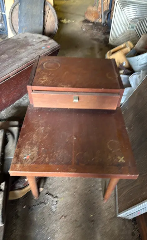 American Of Martinsville Side Table With Drawer