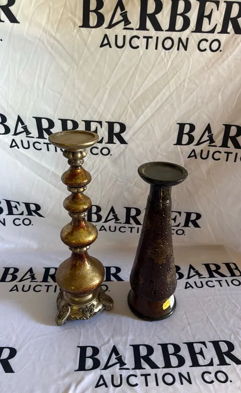 Pair of Decorative Candle Holders
