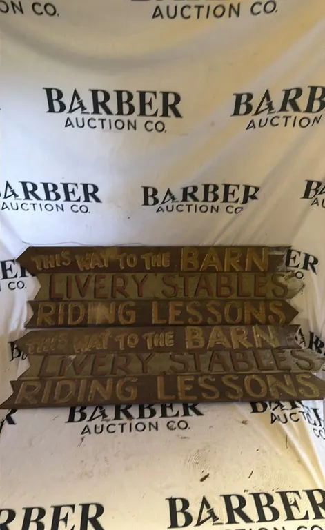 Wooden Directional Sign Set