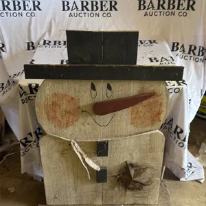 Wooden Snowman Decoration