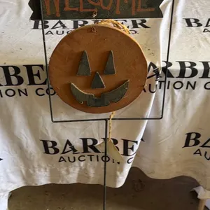 Welcome Pumpkin Sign Stake