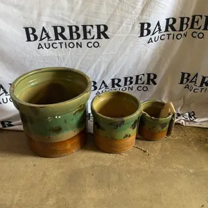 Set of Three Decorative Pots