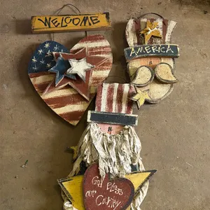 Wooden Patriotic Wall Decor Set