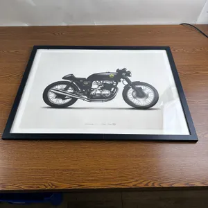 Beautiful Framed CB750 Cafe Racer Print