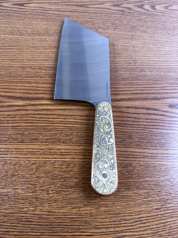 Handmade Ornate Cleaver Knife
